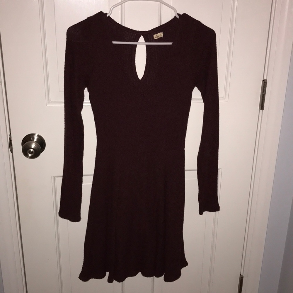 Long sleeve ribbed sweater dress, Hollister